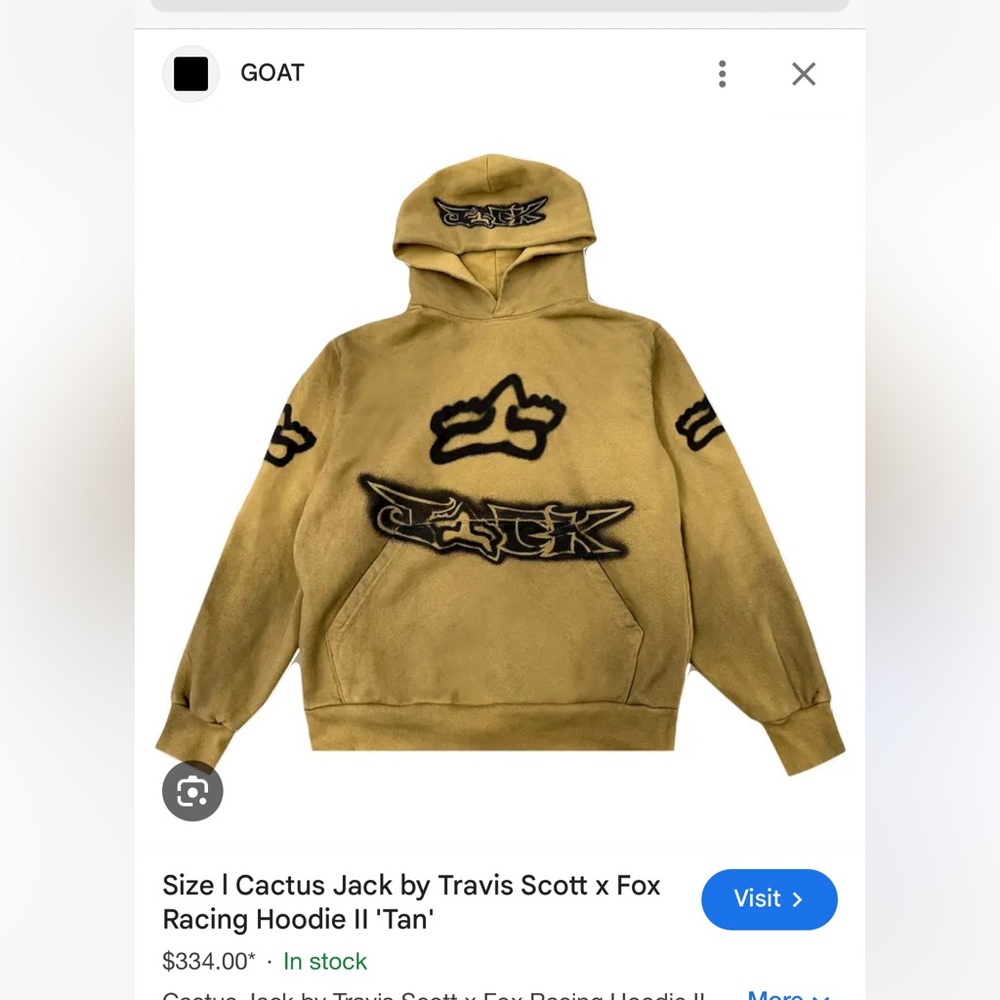 Cactus Jack x Fox Racing hoodie II